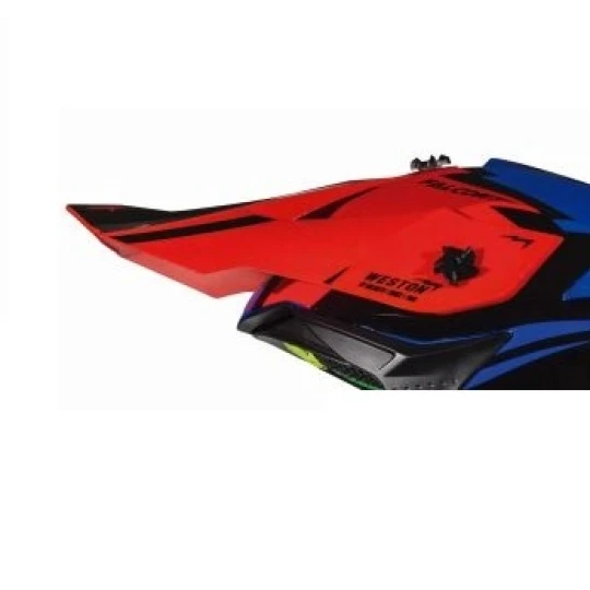 Cozoroc tip MX802 - casca off road MT Falcon Weston B0 albastru lucios