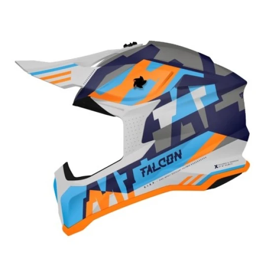 Casca off road MT Falcon Arya A7 albastru lucios - Albastru lucios , S (55/56cm)