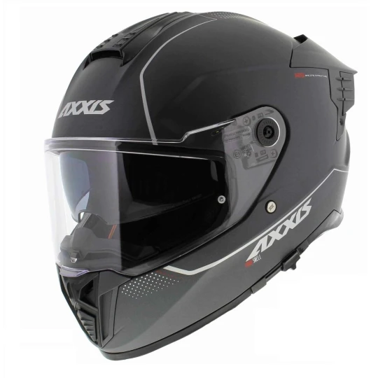 Casca integrala Axxis Hawk SV A2 titanium mat (ochelari soare integrati) - tip viziera: MT-V-31 - Titanium mat , M (57/58cm)