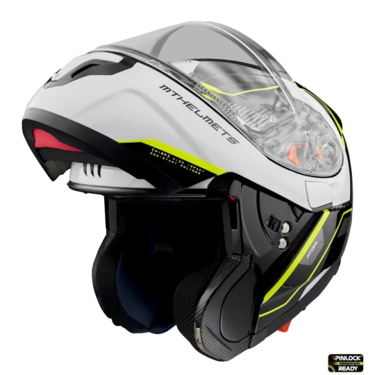 Casca modulabila MT Atom SV Open B3 galben fluor lucios Pinlock ready – tip MT-V-16 - Galben fluor lucios , S (55/56cm)