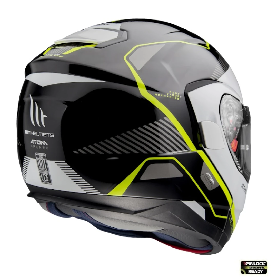 Casca modulabila MT Atom SV Open B3 galben fluor lucios Pinlock ready – tip MT-V-16 - Galben fluor lucios , S (55/56cm) Casca modulabila MT Atom SV Open B3 galben fluor lucios Pinlock ready – tip MT-V-16 - Galben fluor lucios , S (55/56cm)