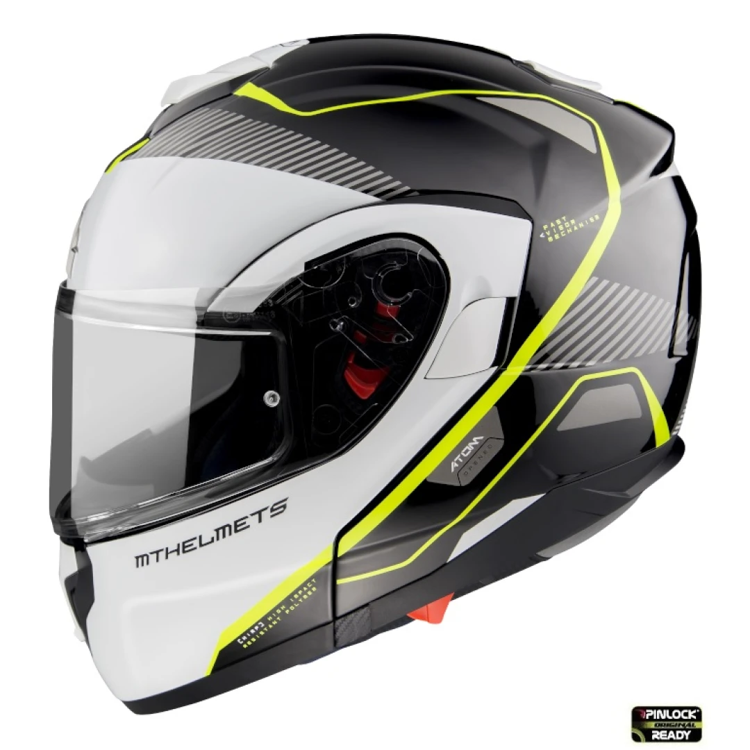 Casca modulabila MT Atom SV Open B3 galben fluor lucios Pinlock ready – tip MT-V-16 - Galben fluor lucios , S (55/56cm) Casca modulabila MT Atom SV Open B3 galben fluor lucios Pinlock ready – tip MT-V-16 - Galben fluor lucios , S (55/56cm)
