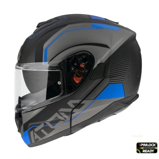 Casca modulabila MT Atom SV Quark A7 albastru mat Pinlock ready – tip MT-V-16 - Albastru mat , M (57/58cm)