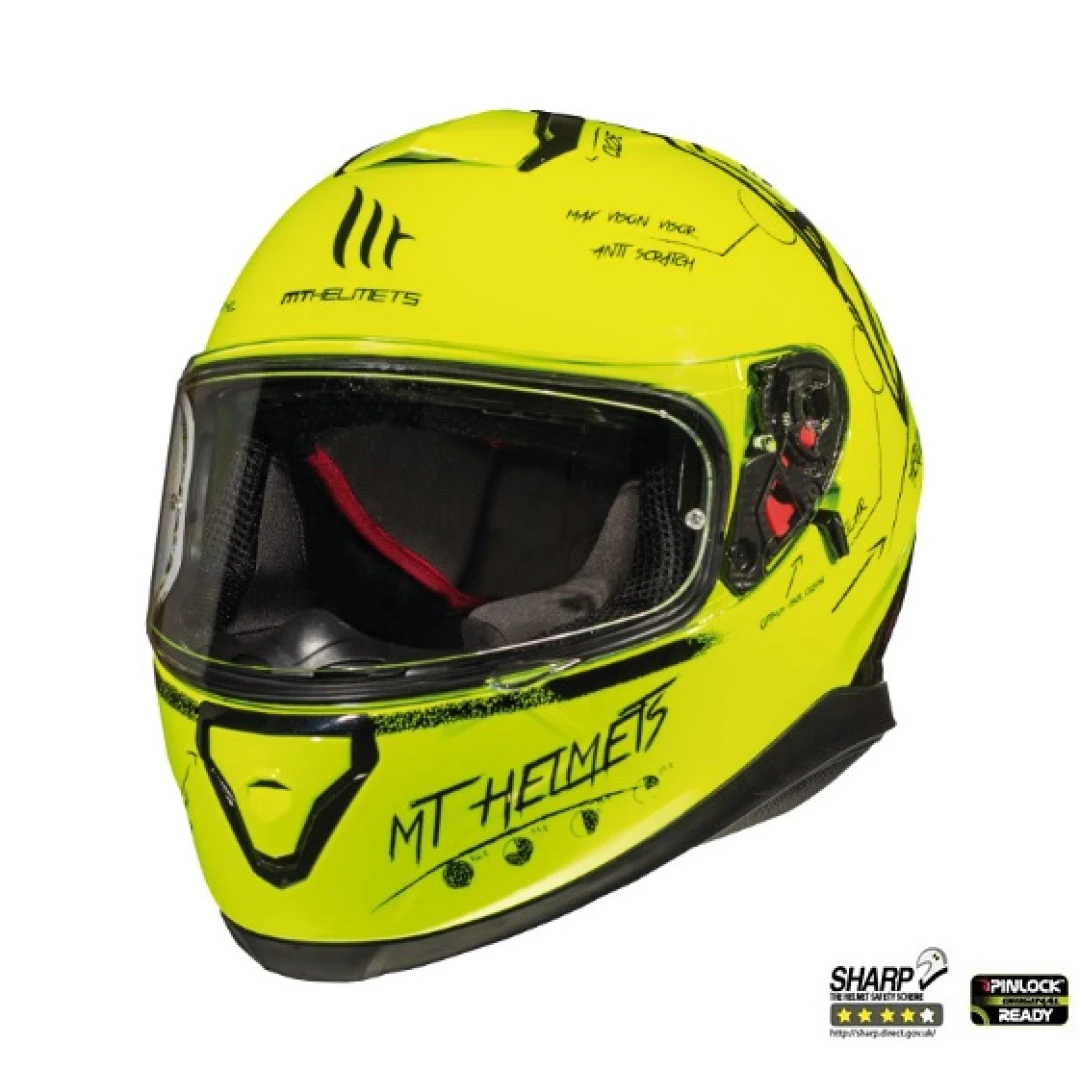Casca integrala motociclete MT Thunder III SV Board A0 galben fluor lucios (ochelari soare integrati) - Galben fluor lucios , XXL (63/64cm) Casca integrala motociclete MT Thunder III SV Board A0 galben fluor lucios (ochelari soare integrati) - Galben fluor lucios , XXL (63/64cm)