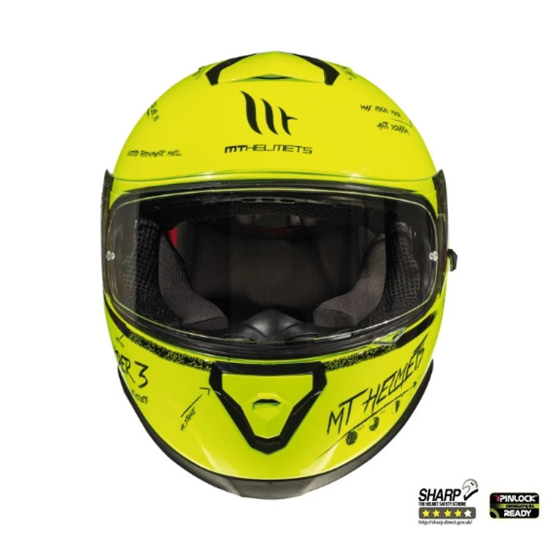 Casca integrala motociclete MT Thunder III SV Board A0 galben fluor lucios (ochelari soare integrati) - Galben fluor lucios , XXL (63/64cm) Casca integrala motociclete MT Thunder III SV Board A0 galben fluor lucios (ochelari soare integrati) - Galben fluor lucios , XXL (63/64cm)