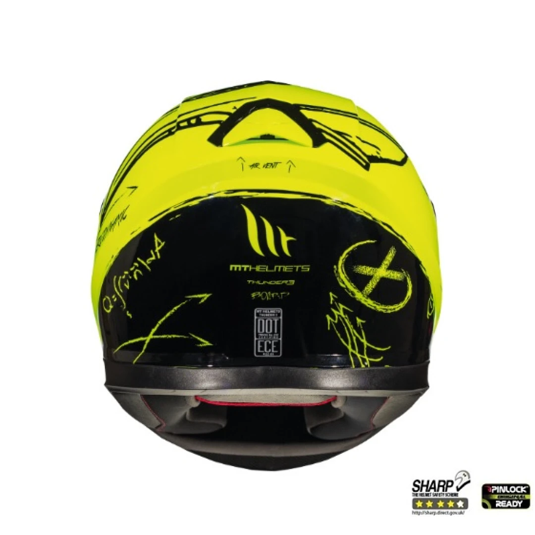 Casca integrala motociclete MT Thunder III SV Board A0 galben fluor lucios (ochelari soare integrati) - Galben fluor lucios , XXL (63/64cm) Casca integrala motociclete MT Thunder III SV Board A0 galben fluor lucios (ochelari soare integrati) - Galben fluor lucios , XXL (63/64cm)