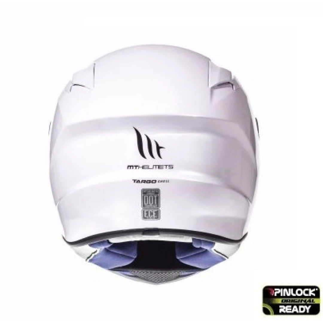 Casca integrala motociclete MT Targo solid A0 alb lucios – tip MT-V-14 - Alb lucios , M (57/58cm) Casca integrala motociclete MT Targo solid A0 alb lucios – tip MT-V-14 - Alb lucios , M (57/58cm)