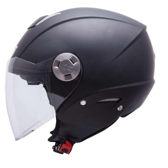 Casca open face motociclete MT City Eleven SV negru mat (ochelari soare integrati) - XS (53/54cm) , Negru mat