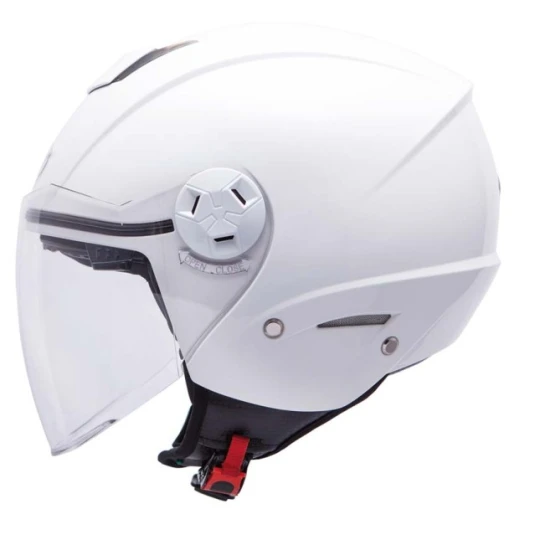 Casca open face motociclete MT City Eleven SV alb lucios (ochelari soare integrati) - XL (61/62cm) , Alb lucios