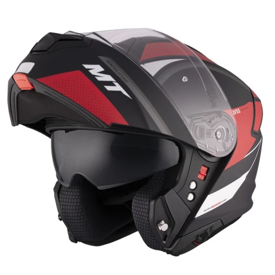 Casca modulabila MT Genesis SV Cave A5 rosu mat Pinlock ready - omologare noua ECE 22.06 - tip viziera: MT-V-25 - Rosu mat , XS (53/54cm)