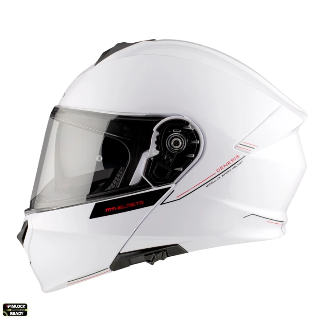 Casca modulabila MT Genesis SV A0 alb lucios Pinlock ready - omologare noua ECE 22.06 - tip viziera: MT-V-25 - Alb lucios , M (57/58cm) Casca modulabila MT Genesis SV A0 alb lucios Pinlock ready - omologare noua ECE 22.06 - tip viziera: MT-V-25 - Alb lucios , M (57/58cm)
