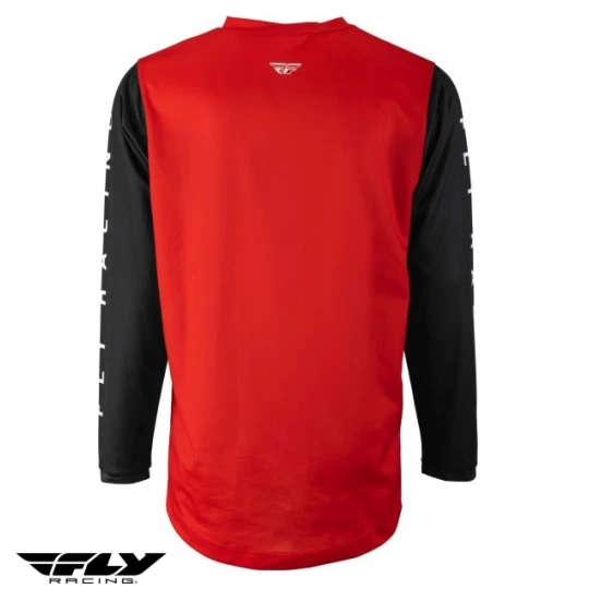 Tricou (bluza) cross-enduro Fly Racing model F-16 culoare: negru/rosu - Negru/rosu , M