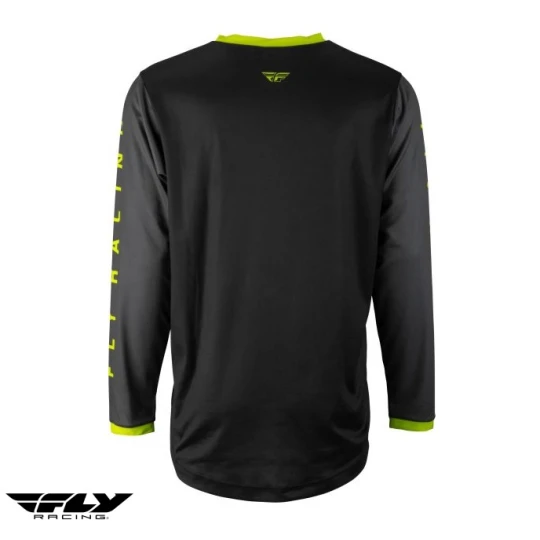 Tricou (bluza) cross-enduro Fly Racing model F-16 culoare: negru/galben fluor - Negru/galben fluor , XL