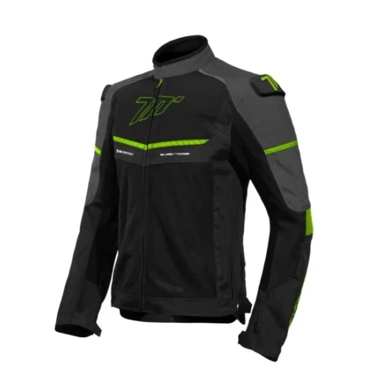 Geaca (jacheta) barbati Racing vara Seventy model SD-JR60 Thunder culoare: negru/gri/galben fluor - Negru/gri/galben fluor , 4XL