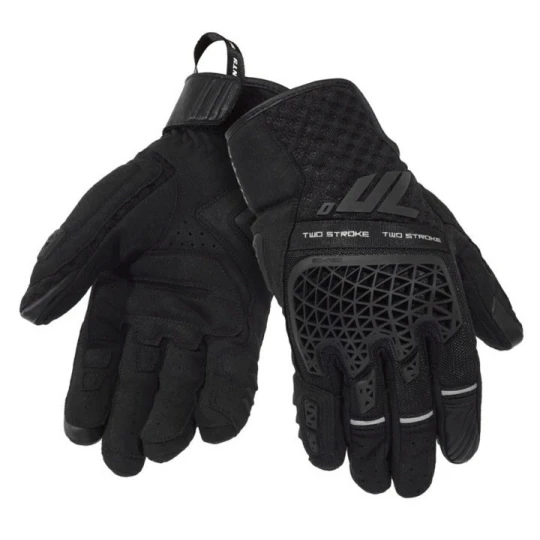 Manusi barbati Naked/Adventure vara Seventy model SD-N60 Two Stroke culoare: negru - degete tactile - Negru , S (7 cm)