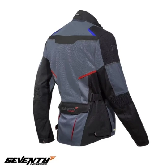 Geaca (jacheta) motociclete barbati Touring Seventy vara model SD-JT70 Atacama culoare: gri/albastru/rosu - Gri/albastru/rosu , XXL