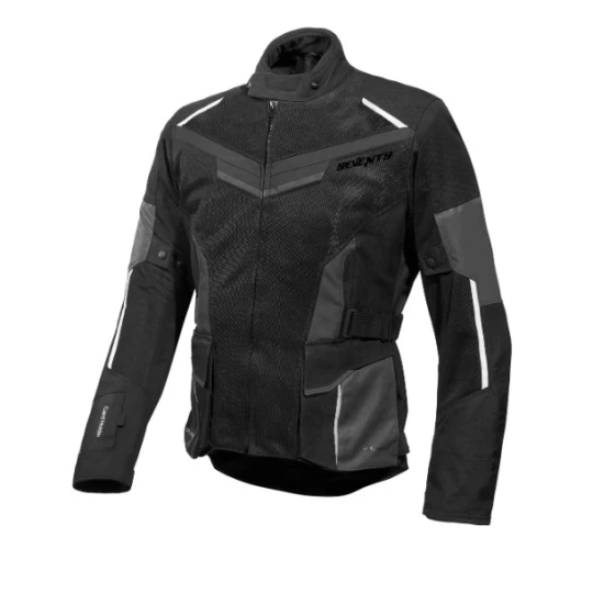 Geaca (jacheta) motociclete barbati Touring Seventy vara model SD-JT70 Atacama culoare: negru/gri/alb - Negru/gri/alb , XL