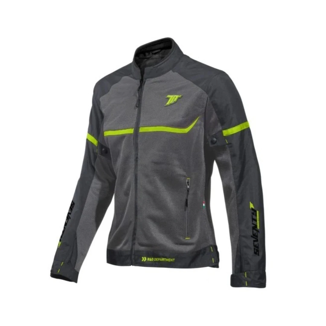 Geaca (jacheta) femei Racing vara Seventy model SD-JR30.2 Mojave culoare: gri/galben fluor - Gri/galben fluor , L Geaca (jacheta) femei Racing vara Seventy model SD-JR30.2 Mojave culoare: gri/galben fluor - Gri/galben fluor , L