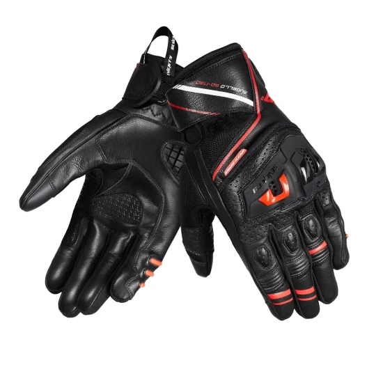Manusi barbati Racing/Naked vara Seventy model SD-N30 Mugello culoare: negru/rosu - degete tactile - Negru/rosu , XL (10 cm)
