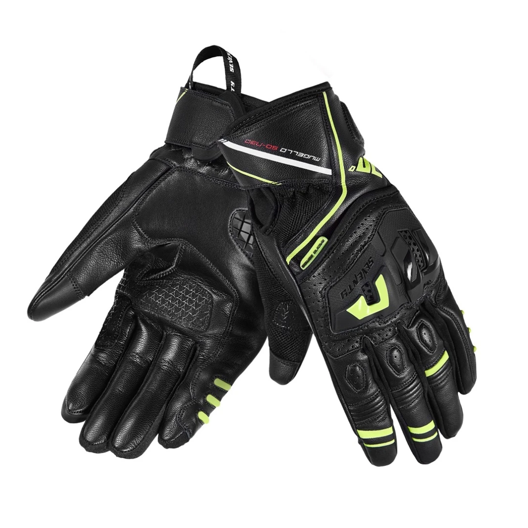 Manusi barbati Racing/Naked vara Seventy model SD-N30 Mugello culoare: negru/galben fluor - degete tactile - Negru/galben fluor , S (7 cm) Manusi barbati Racing/Naked vara Seventy model SD-N30 Mugello culoare: negru/galben fluor - degete tactile - Negru/galben fluor , S (7 cm)