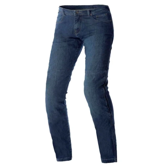 Blugi (jeans) moto barbati Seventy model SD-PJ14 tip Slim fit culoare: albastru - Clasa AA - Albastru , XXXL