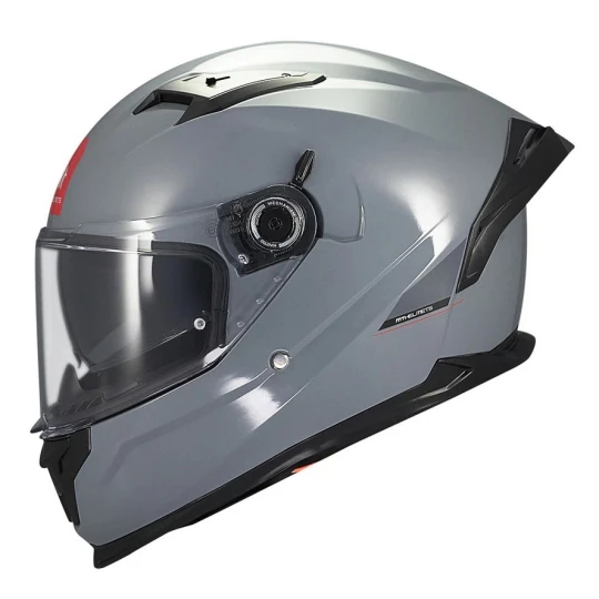 Casca integrala MT Braker SV A12 gri lucios (ochelari soare integrati) - tip viziera: MT-V-28B - DKS435 - punctaj maxim SHARP Test - 5 stele - Gri lucios , XXL (63/64cm)
