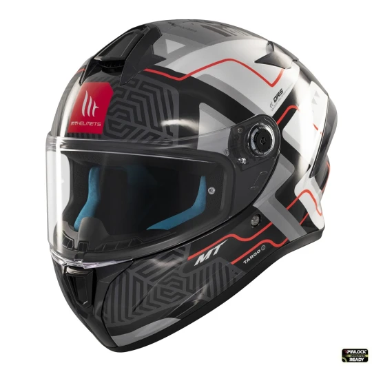 Casca integrala MT Targo S Brik C0 gri lucios - omologare noua ECE 22.06 - tip viziera: MT-V-14B - Gri lucios , XS (53/54cm)