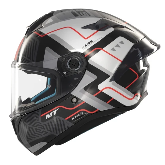 Casca integrala MT Targo S Brik C0 gri lucios - omologare noua ECE 22.06 - tip viziera: MT-V-14B - Gri lucios , M (57/58cm)