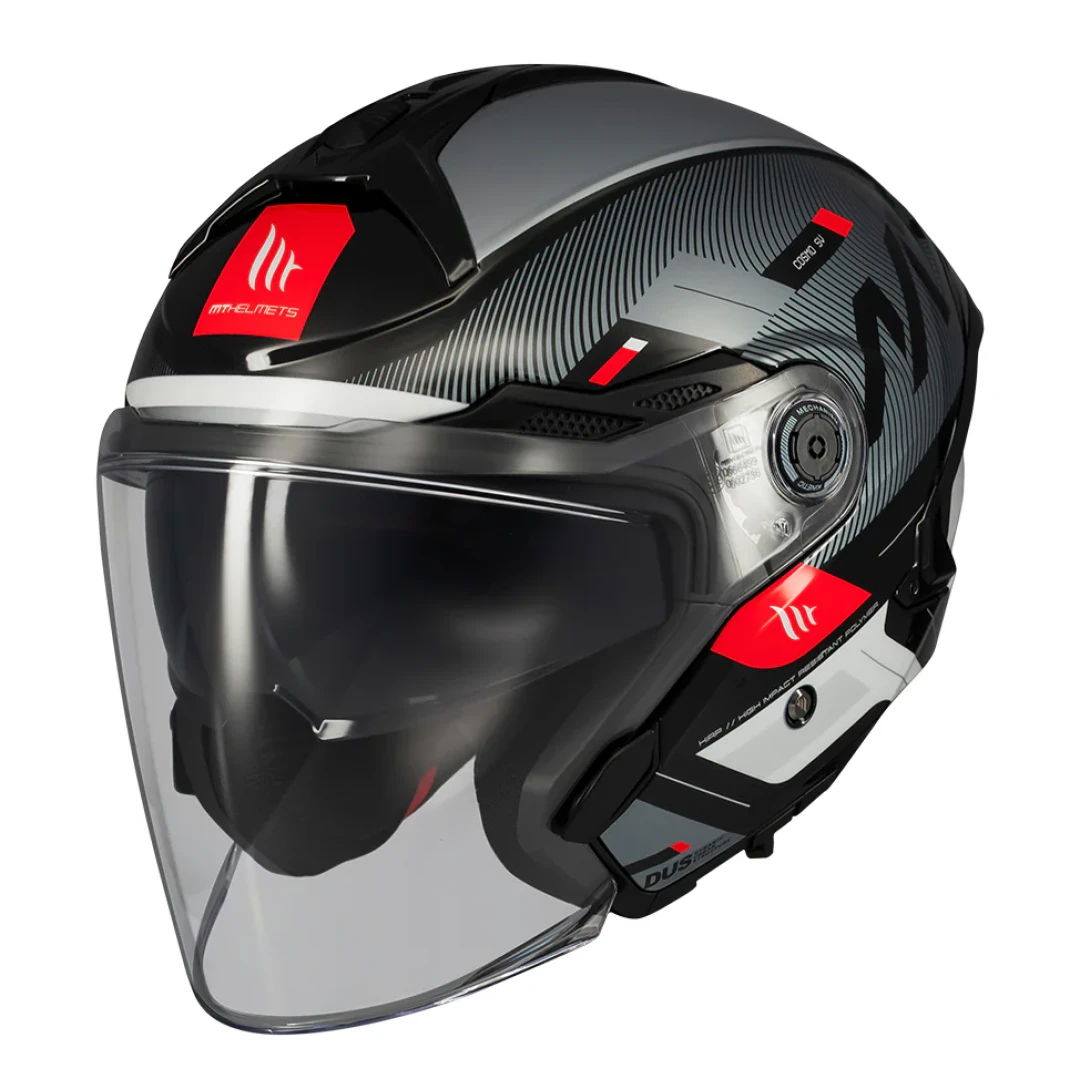 Casca open face motociclete MT Cosmo SV Silence B2 negru/gri lucios (ochelari soare integrati) - tip viziera: MT-V-37 - Negru/gri lucios , XL (61/62cm) Casca open face motociclete MT Cosmo SV Silence B2 negru/gri lucios (ochelari soare integrati) - tip viziera: MT-V-37 - Negru/gri lucios , XL (61/62cm)