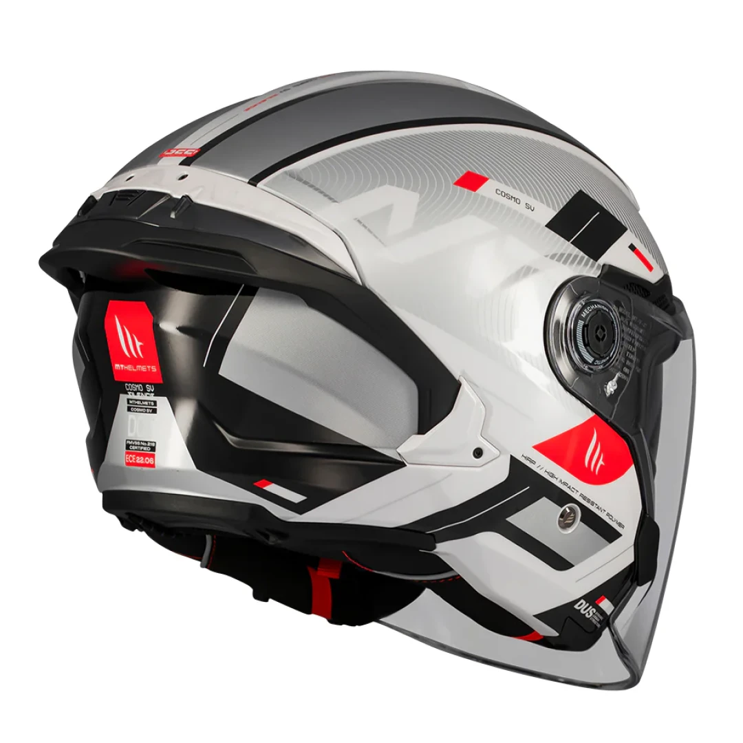 Casca open face motociclete MT Cosmo SV Silence A2 gri lucios (ochelari soare integrati) - tip viziera: MT-V-37 - Gri lucios , S (55/56cm) Casca open face motociclete MT Cosmo SV Silence A2 gri lucios (ochelari soare integrati) - tip viziera: MT-V-37 - Gri lucios , S (55/56cm)