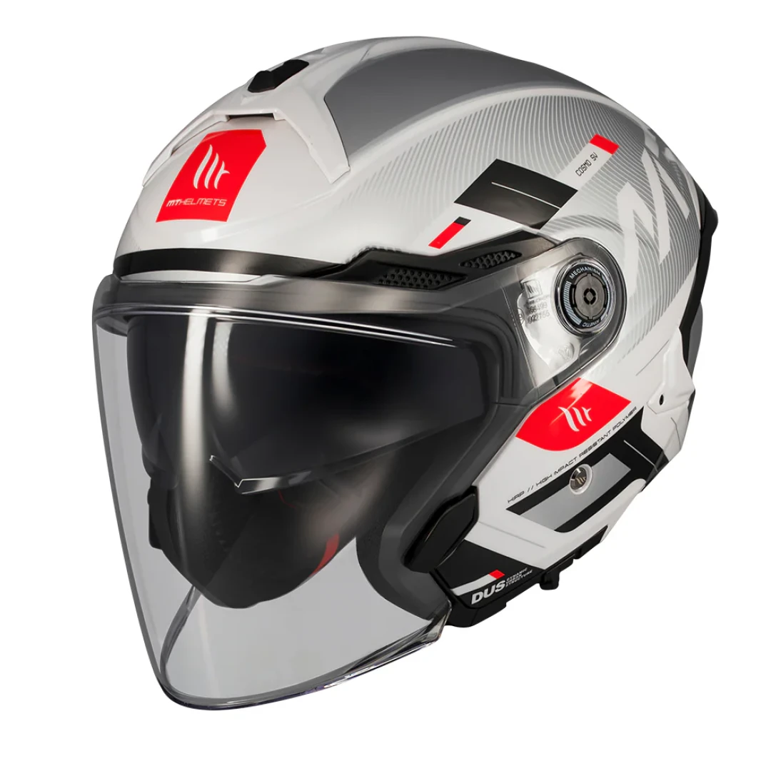 Casca open face motociclete MT Cosmo SV Silence A2 gri lucios (ochelari soare integrati) - tip viziera: MT-V-37 - Gri lucios , S (55/56cm) Casca open face motociclete MT Cosmo SV Silence A2 gri lucios (ochelari soare integrati) - tip viziera: MT-V-37 - Gri lucios , S (55/56cm)