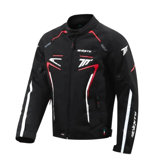 Geaca (jacheta) barbati Racing Seventy iarna model SD-JR65 Piston culoare: negru/rosu/alb - Negru/rosu/alb , XXL