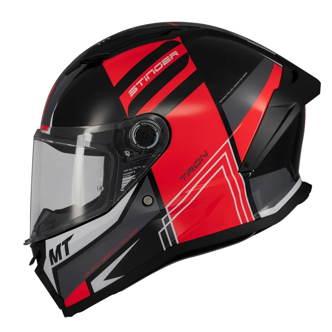 Casca integrala MT Stinger 2 Tron B15 negru/rosu lucios - tip viziera: MT-V-28B - punctaj maxim SHARP Test – 5 stele - Negru/rosu lucios , XS (53/54cm) Casca integrala MT Stinger 2 Tron B15 negru/rosu lucios - tip viziera: MT-V-28B - punctaj maxim SHARP Test – 5 stele - Negru/rosu lucios , XS (53/54cm)