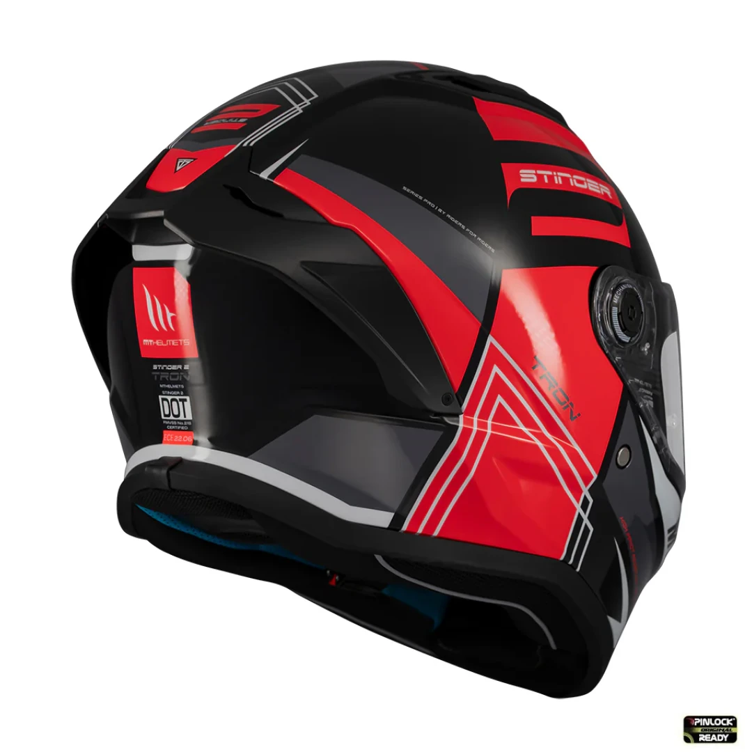 Casca integrala MT Stinger 2 Tron B15 negru/rosu lucios - tip viziera: MT-V-28B - punctaj maxim SHARP Test – 5 stele - Negru/rosu lucios , M (57/58cm) Casca integrala MT Stinger 2 Tron B15 negru/rosu lucios - tip viziera: MT-V-28B - punctaj maxim SHARP Test – 5 stele - Negru/rosu lucios , M (57/58cm)