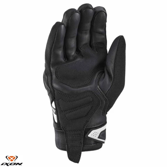 Manusi barbati Roadster vara textil/piele Ixon model MIG 2 MS culoare: negru/alb - degete tactile - Negru/alb , M (8/9)