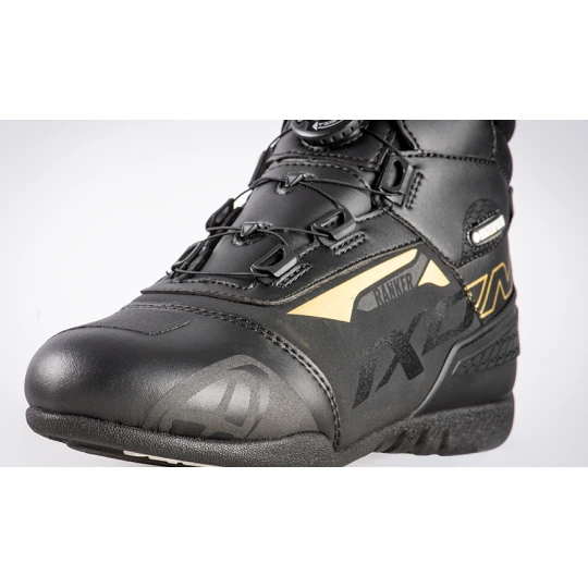 Ghete moto Roadster femei All season Ixon model Ranker WP LS culoare: negru/gold (auriu) (100% waterproof) - Negru/gold (auriu) , 40