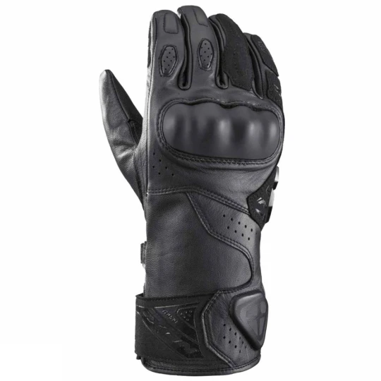 Manusi barbati Racing vara piele Ixon model Thund MS culoare: negru - degete tactile - Negru , XL (10/11)