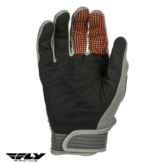 Manusi moto unisex cross-enduro Fly Racing model F-16 culoare: gri/portocaliu - Gri/portocaliu , XS (6 cm)