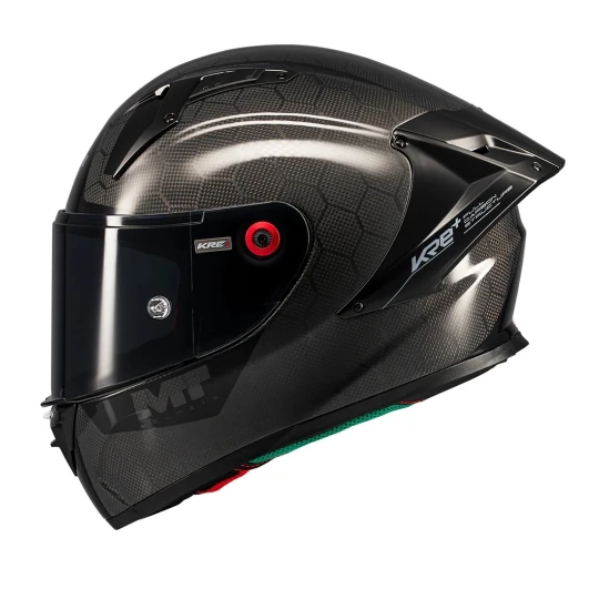 Casca integrala MT KRE+ S Pure Carbon A1 negru lucios - 100% carbon - FIM approved - omologare noua ECE 22.06 - Carbon , XS (53/54cm)