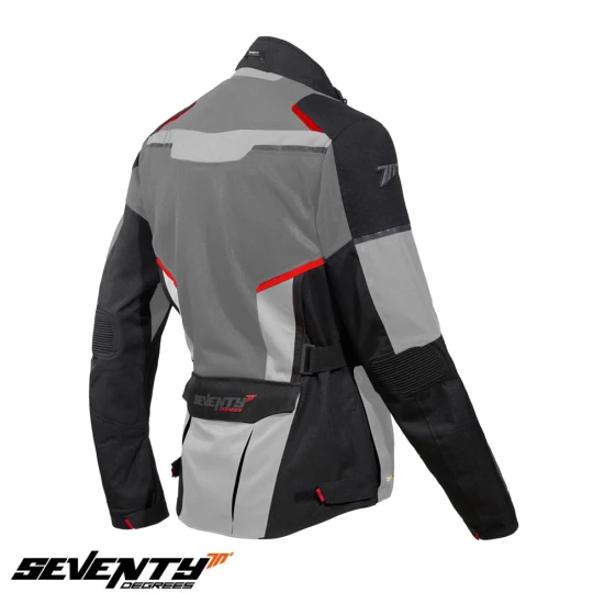 Geaca (jacheta) motociclete barbati Touring Seventy vara model SD-JT70 Atacama culoare: negru/gri/rosu - Negru/gri/rosu , XL