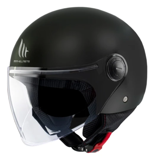 Casca open face motociclete MT Street S A1 negru mat - omologare noua ECE 22.06 - Negru mat , XXL (63/64cm)