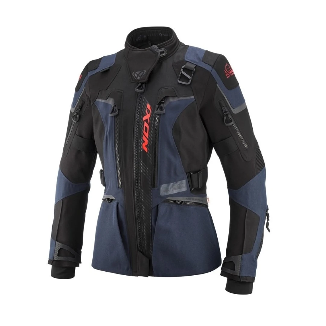 Geaca (jacheta) motociclete femei Touring/Adventure Ixon All season/vara model Odin LS culoare: navy (albastru)/negru/rosu - Navy (albastru)/negru/rosu , XS Geaca (jacheta) motociclete femei Touring/Adventure Ixon All season/vara model Odin LS culoare: navy (albastru)/negru/rosu - Navy (albastru)/negru/rosu , XS