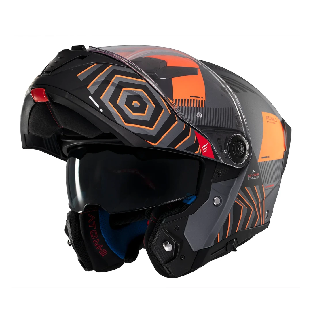 Casca modulabila MT Atom 2 SV Strange C4 gri/portocaliu mat (ochelari soare integrati) Pinlock Ready - tip viziera: MT-V-35 - Gri/portocaliu mat , L (59/60cm) Casca modulabila MT Atom 2 SV Strange C4 gri/portocaliu mat (ochelari soare integrati) Pinlock Ready - tip viziera: MT-V-35 - Gri/portocaliu mat , L (59/60cm)