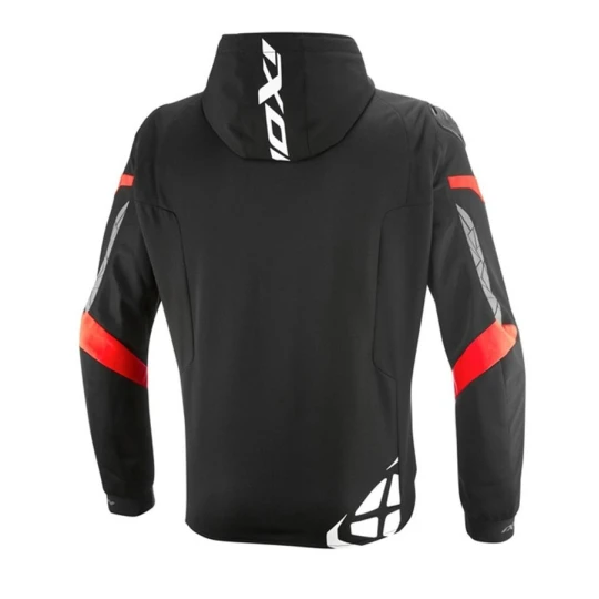 Geaca (jacheta) motociclete barbati Racing/Roadster Ixon vara model Pulsion Air MS culoare: negru/alb/rosu - Negru/alb/rosu , M