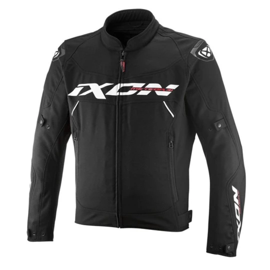 Geaca (jacheta) motociclete barbati Racing/Roadster Ixon All season model Meteor 31 MS culoare: negru/alb (concept 3 in 1) - Negru/alb , S