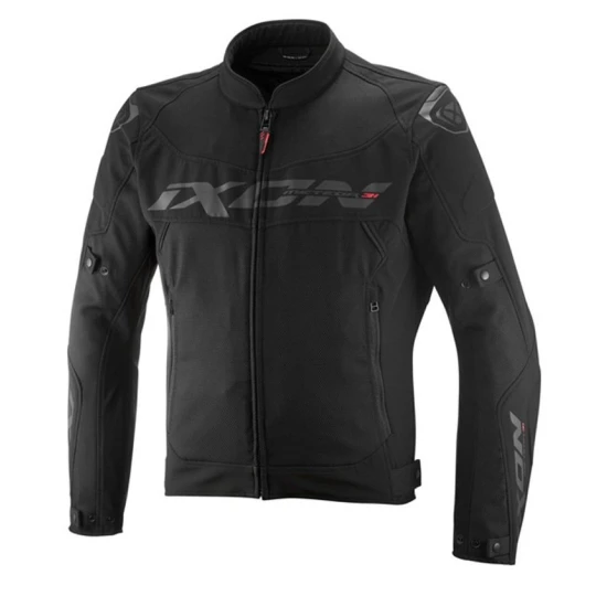 Geaca (jacheta) motociclete barbati Racing/Roadster Ixon All season model Meteor 31 MS culoare: negru (concept 3 in 1) - Negru , XL