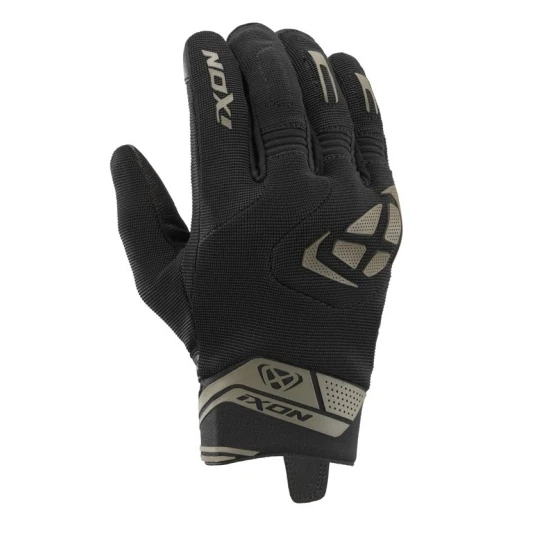 Manusi barbati Roadster vara textil/piele Ixon model MIG 2 MS culoare: negru/khaki  - degete tactile - Negru/khaki , L (9/10)