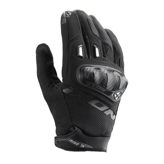 Manusi barbati Roadster vara textil Ixon model Rise TX MS culoare: negru/alb - degete tactile - Negru/alb , S (7/8)