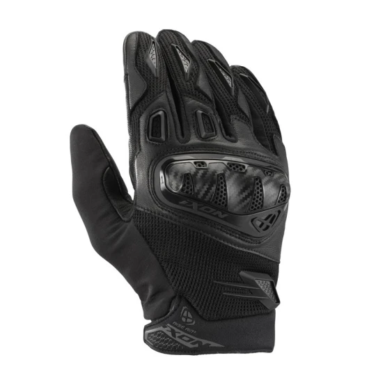 Manusi barbati Roadster vara piele/textil Ixon model Rise Air 2 MS culoare: negru - degete tactile - Negru , XL (10/11)