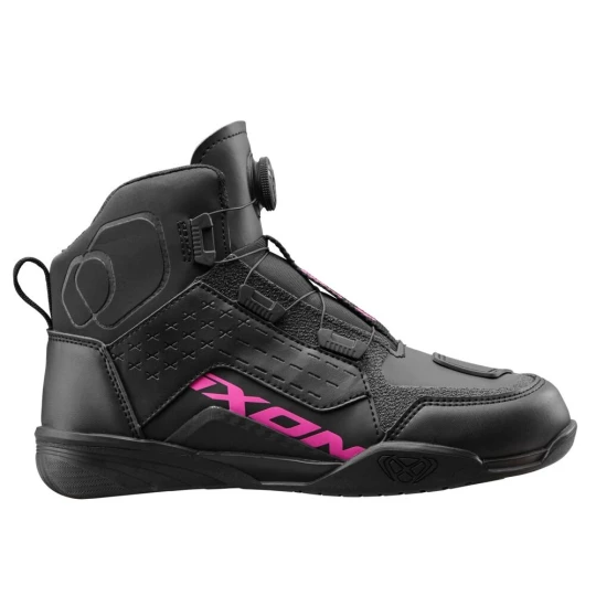 Ghete moto Urban/Roadster femei All Season Ixon model Vyper WP LS culoare: negru/fuchsia (roz) (100% waterproof) - Negru/fuchsia (roz) , 37